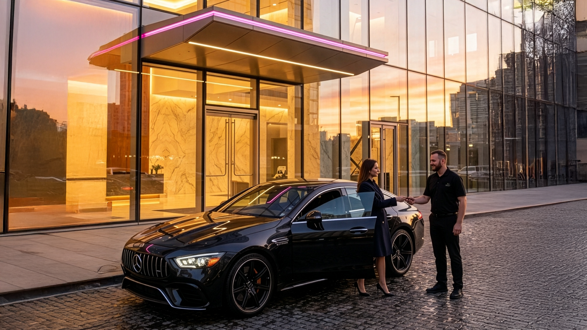 Houston valet parking team with ticketless SMS technology